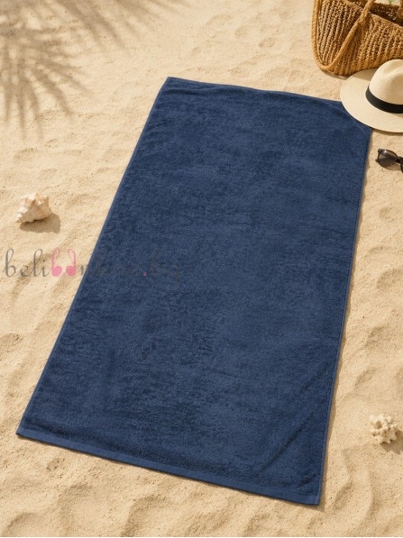 Плажна кърпа от хавлия Le comptoire de la plage 9672, син Плажна кърпа от хавлия Le comptoire de la plage 9672, син
