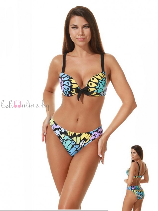 Бански комплект с push-up чашки на банели и бикина LILLY FL109 - Бански