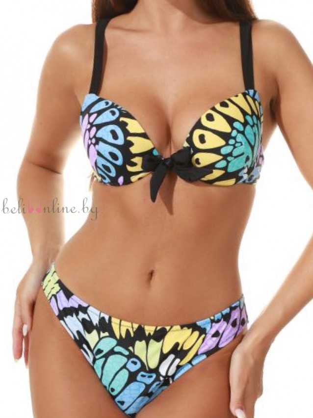 Бански комплект с push-up чашки на банели и бикина LILLY FL109 - Бански
