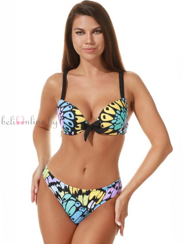 Бански комплект с push-up чашки на банели и бикина LILLY FL109 - Бански