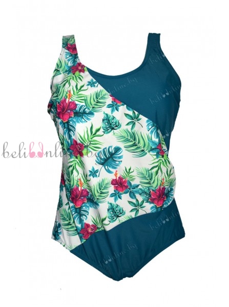 Цял бански  Aloha Mare 900, петрол, цветя - Бански