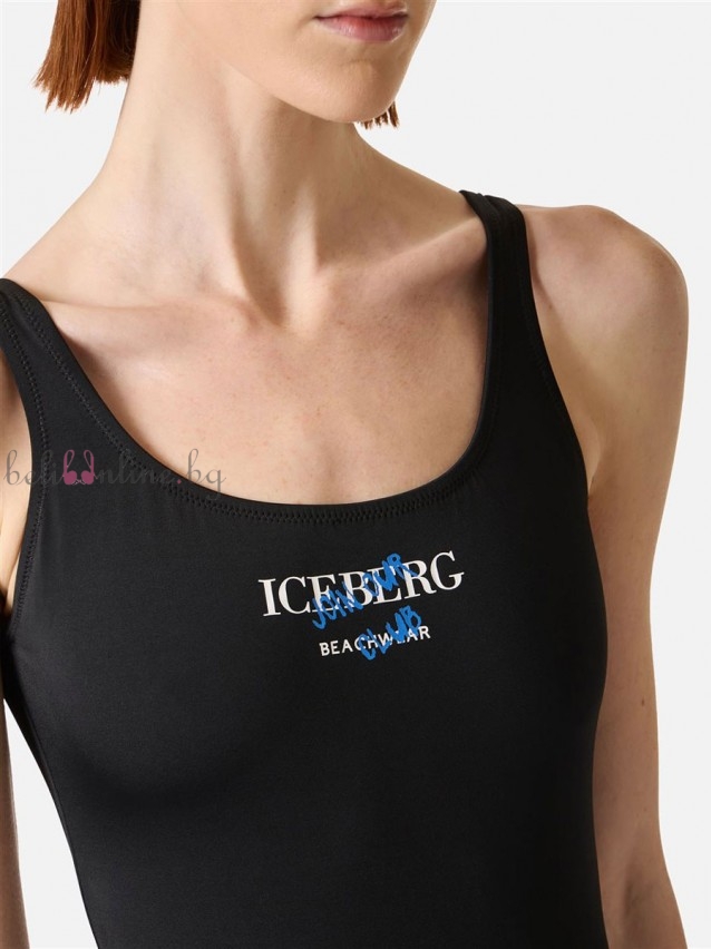 Цял бански костюм ICEBERG HERITAGE, черен Цял бански костюм ICEBERG HERITAGE, черен - Бански