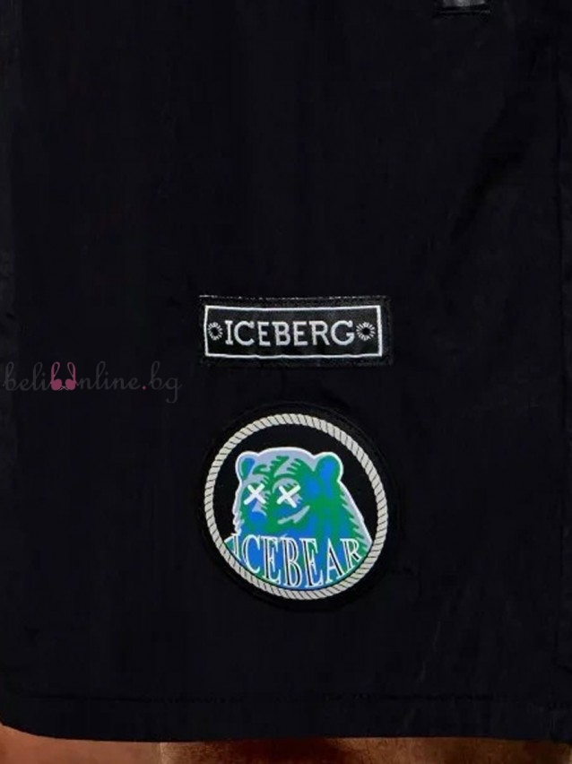 Мъжки плажни шорти ICEBERG MEDIUM BOARDSHORT 2026, NERO - Бански