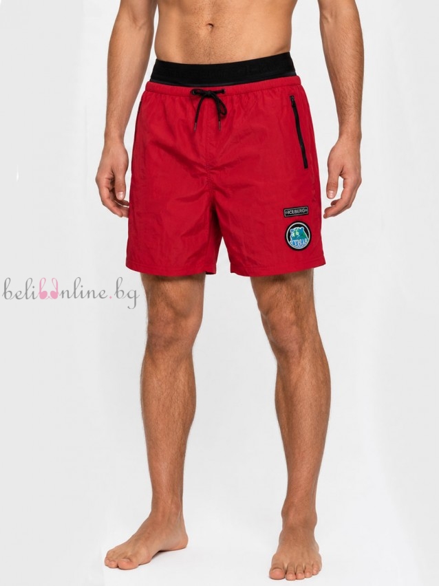 Мъжки плажни шорти ICEBERG MEDIUM BOARDSHORT 2026, RED - Бански