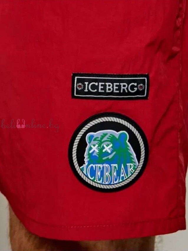 Мъжки плажни шорти ICEBERG MEDIUM BOARDSHORT 2026, RED - Бански
