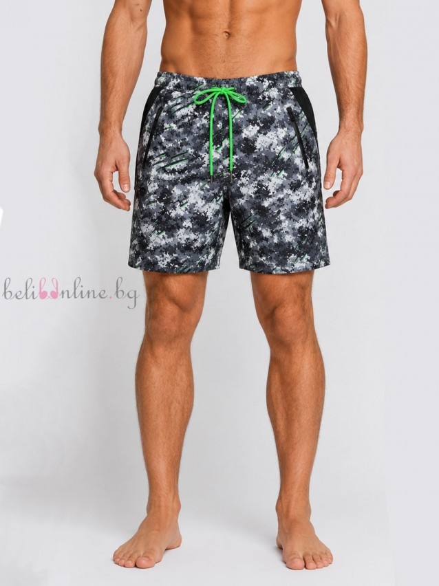 Мъжки плажни шорти PLEIN SPORT SWIM 0201 BLACK/WHITE Мъжки плажни шорти PLEIN SPORT SWIM 0201 BLACK/WHITE - Бански