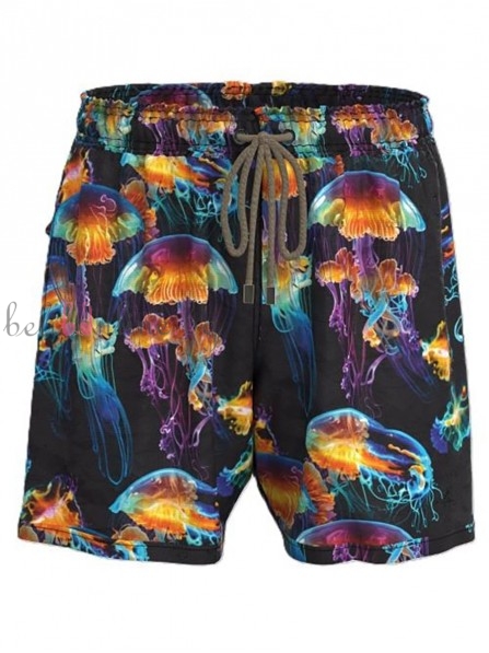 Плажни шорти Geronimo 2454, черен, медузи Плажни шорти Geronimo 2454, черен, медузи