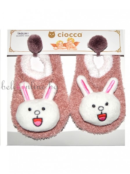 Детски терлички с 3D фигурка CIOCCA 3/570A, зайче Детски терлички с 3D фигурка CIOCCA 3/570A, зайче