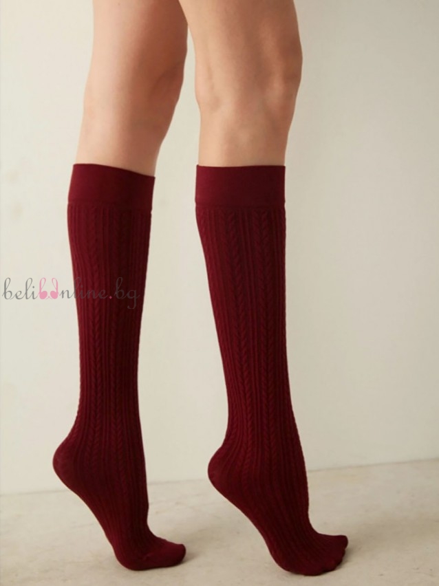 Плътни 3/4 дамски чорапи Penti KNIT 200, 200 DEN, микрофибър на плетеници - Чорапи и чорапогащници
