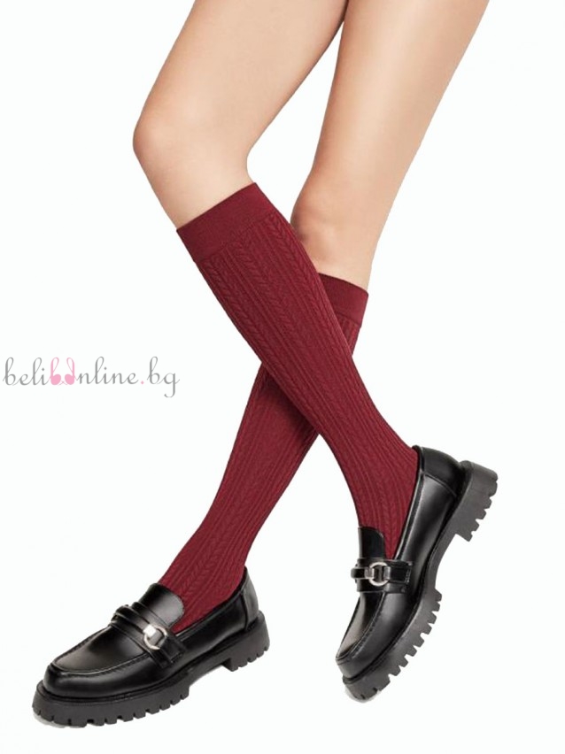 Плътни 3/4 дамски чорапи Penti KNIT 200, 200 DEN, микрофибър на плетеници - Чорапи и чорапогащници