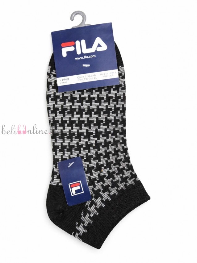 Чорапи с къс конч от микрофибър FILA, черен/бял Чорапи с къс конч от микрофибър FILA, черен/бял - Чорапи и чорапогащници