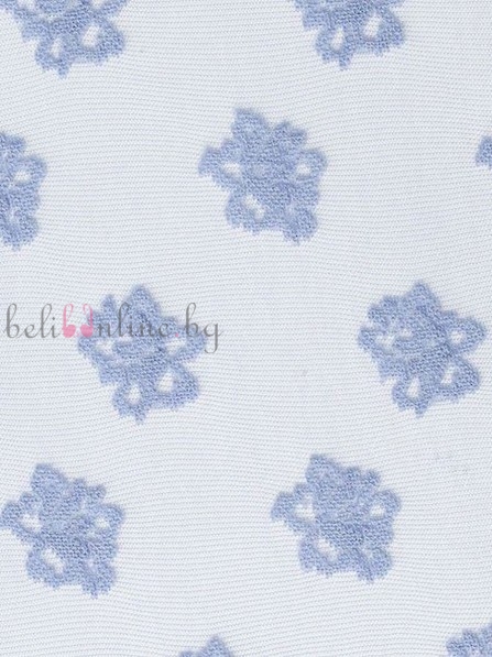 Къси фини дамски чорапи с флорални мотиви OROBLU LOVELY ROSE 6850, светлосин - Чорапи и чорапогащници