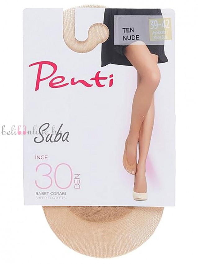 Плитки дамски тънки терлички от полиамид Penti SUBA, 30 DEN, nude - Чорапи и чорапогащници