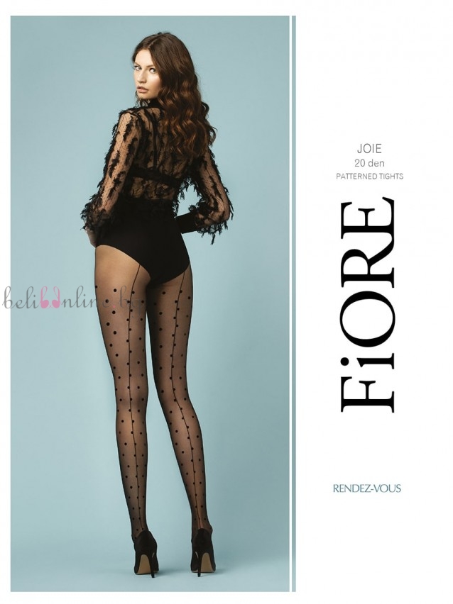 Фигурален чорапогащник Fiore JOIE, 20 DEN, точки с ръб, черен Фигурален чорапогащник Fiore JOIE, 20 DEN, точки с ръб, черен - Чорапи и чорапогащници