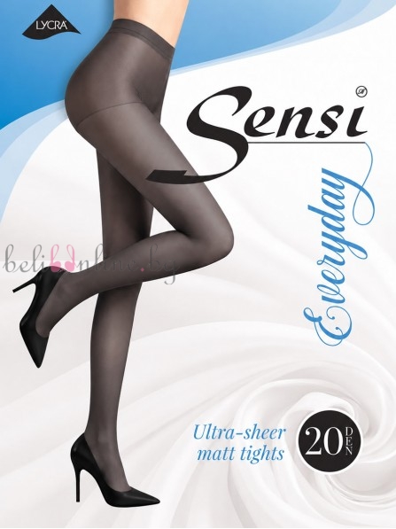 Дамски чорапогащник с ограничител Sensi Everyday 20 DEN, grafite - Чорапи и чорапогащници