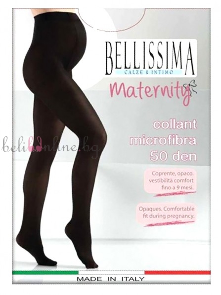 Плътен чорапогащник за бременни от микрофибър Bellissima Maternity 50 DEN, nero - Чорапи и чорапогащници