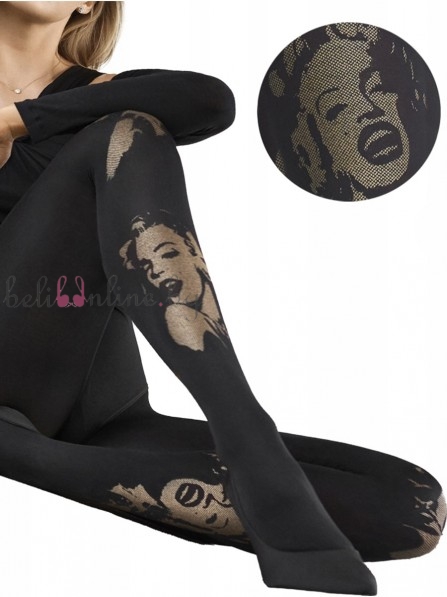 Чорапогащник с принт на Marilyn Monroe MARILYN Allure B03 - Чорапи и чорапогащници