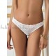 Бразилиана от дантела SieLei 2457, Wonder Lace, бял - Дамско бельо