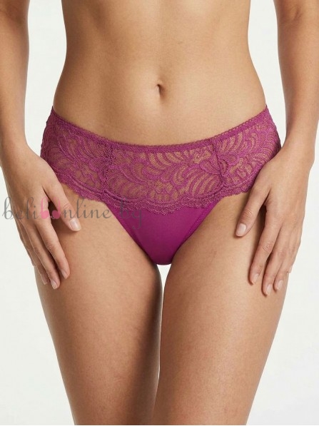Бразилиана от микрофибър и дантела с ниска талия Maris COLLECTION 2125, fucsia