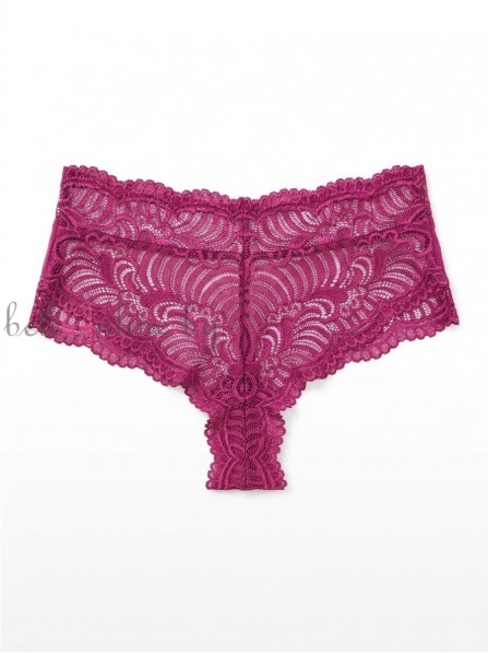 Бразилиана от микрофибър и дантела с висока талия Maris COLLECTION 5555, fucsia