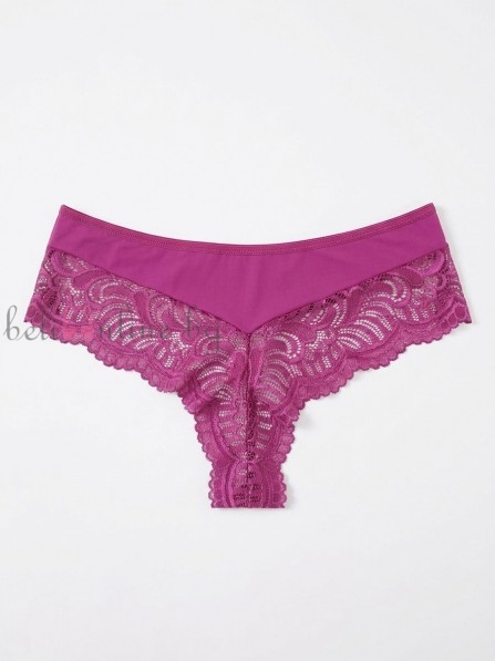 Дамска бразилиана от микрофибър и дантела Maris COLLECTION 211, fucsia - Дамско бельо