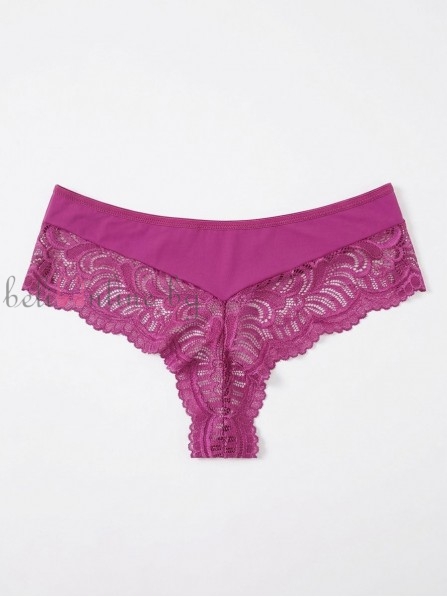 Дамска бразилиана от микрофибър и дантела Maris COLLECTION 211, fucsia