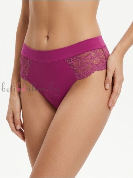 Дамска бразилиана от микрофибър и дантела Maris COLLECTION 322, fucsia