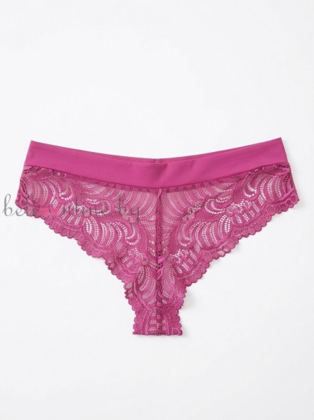 Дамска бразилиана от микрофибър и дантела Maris COLLECTION 322, fucsia - Дамско бельо