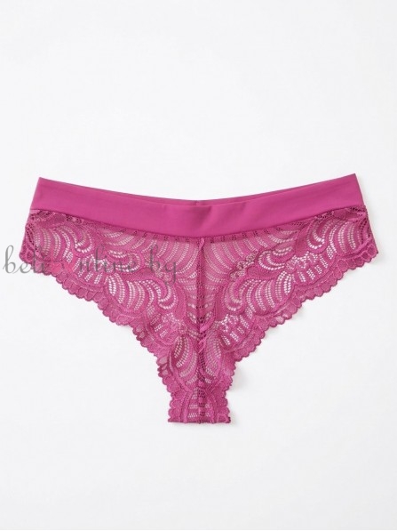 Дамска бразилиана от микрофибър и дантела Maris COLLECTION 322, fucsia