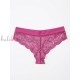 Дамска бразилиана от микрофибър и дантела Maris COLLECTION 322, fucsia - Дамско бельо