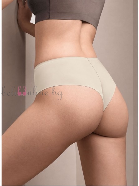 Лазерно рязана бразилиана от микрофибър с висока талия LORMAR 2444L PURE, TOUCH, milk