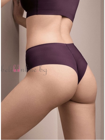 Лазерно рязана бразилиана от микрофибър с висока талия LORMAR 2444L PURE, TOUCH, uva