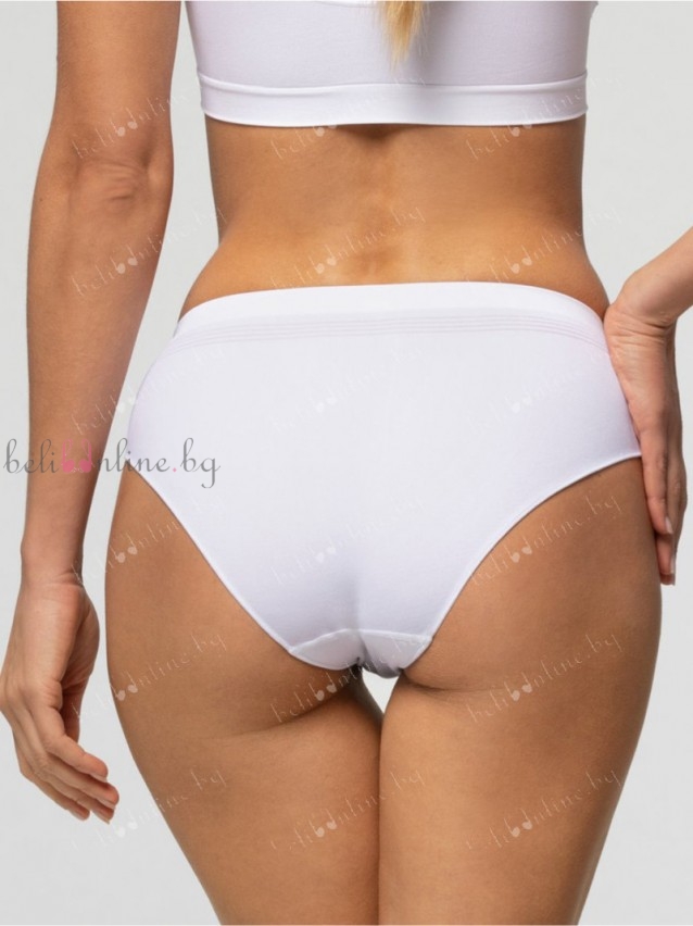 Безшевни дамски бикини Pompea SEAMLESS, бял - Дамско бельо