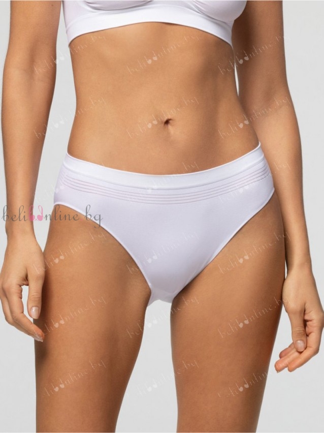 Безшевни дамски бикини Pompea SEAMLESS, бял - Дамско бельо
