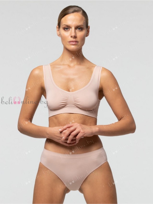 Безшевни дамски бикини Pompea SEAMLESS, телесен - Дамско бельо