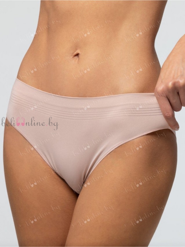 Безшевни дамски бикини Pompea SEAMLESS, телесен - Дамско бельо