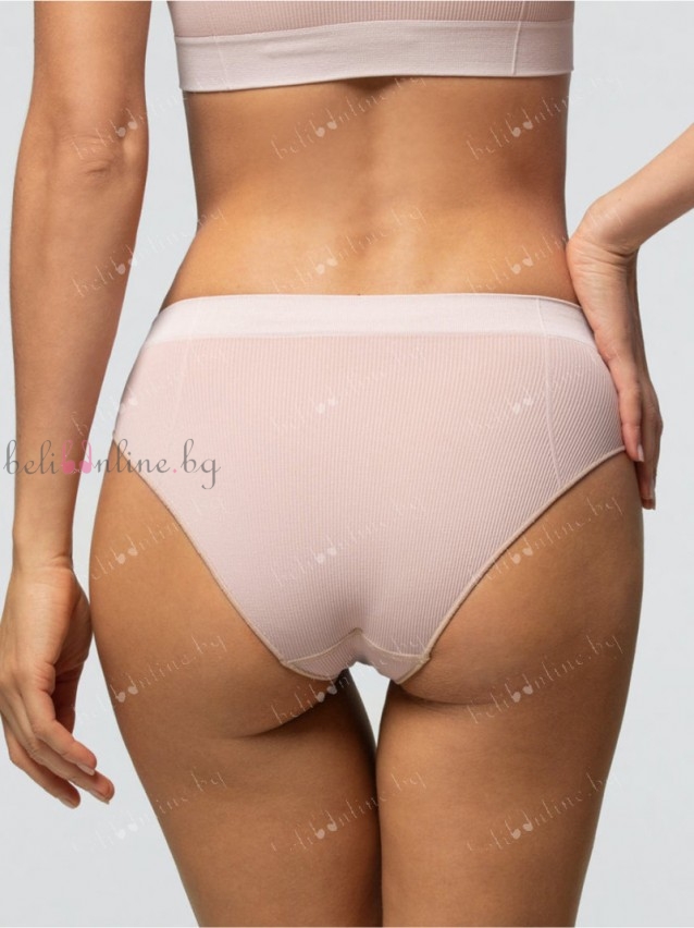 Безшевни дамски бикини Pompea Slip Ecofriendly, телесен - Дамско бельо
