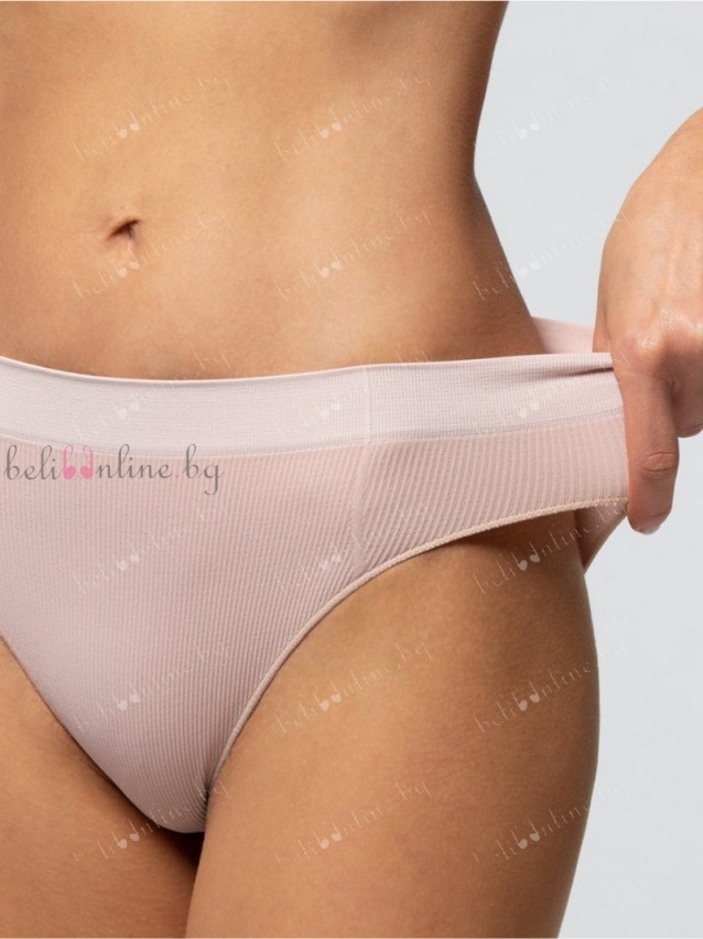 Безшевни дамски бикини Pompea Slip Ecofriendly, телесен - Дамско бельо
