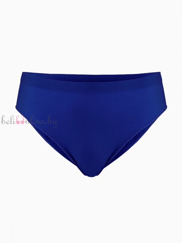 Безшевни дамски бикини pompea Slip seamless color, кралско синьо - Дамско бельо