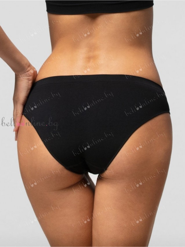 Безшевни дамски бикини Pompea Slip vb seamless, черен Безшевни дамски бикини Pompea Slip vb seamless, черен - Дамско бельо