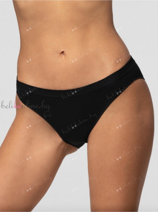 Безшевни дамски бикини Pompea Slip vb seamless, черен Безшевни дамски бикини Pompea Slip vb seamless, черен - Дамско бельо