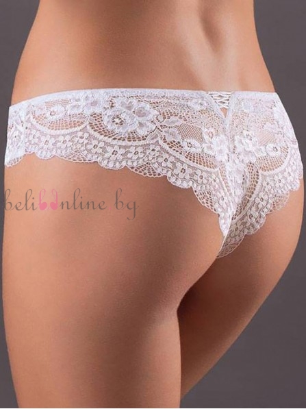 Дамска бразилиана от дантела Leilieve BY MANICARDI 3254, Italian class, бял