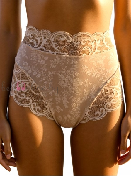 Дамски бразилиана от микрофибър и дантела Maris COLLECTION 178, телесен
