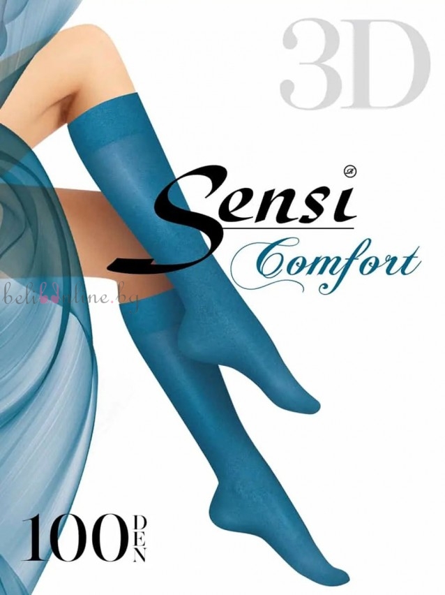 3/ 4 дамски чорапи т микрофибър Sensi Comfot 3D 100 DEN - Дамско бельо