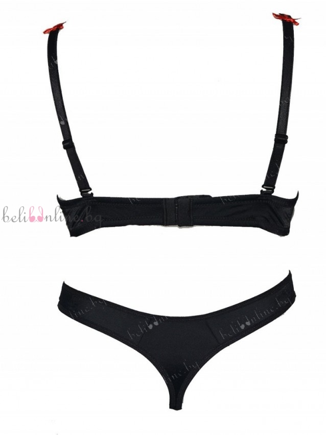 Комплект сутиен със стринг Finesse 013900, черен Комплект сутиен със стринг Finesse 013900, черен - Дамско бельо