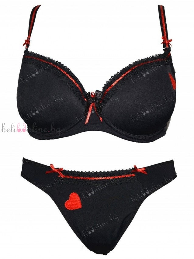 Комплект сутиен със стринг Finesse 013900, черен Комплект сутиен със стринг Finesse 013900, черен - Дамско бельо