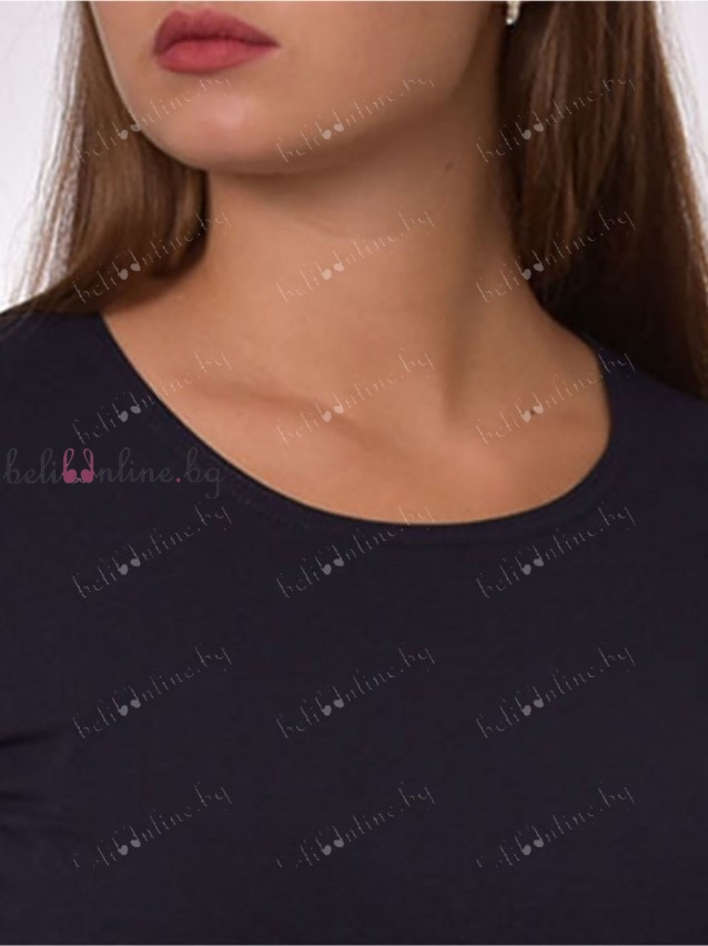 Дамска блуза с обло деколте и къси ръкави от памук Tyapti 0433, 2XL- 6XL - Дамско бельо