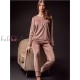 Дамска пижама от плюш LORMAR 653865, JACKET, bourbon - Дамско бельо