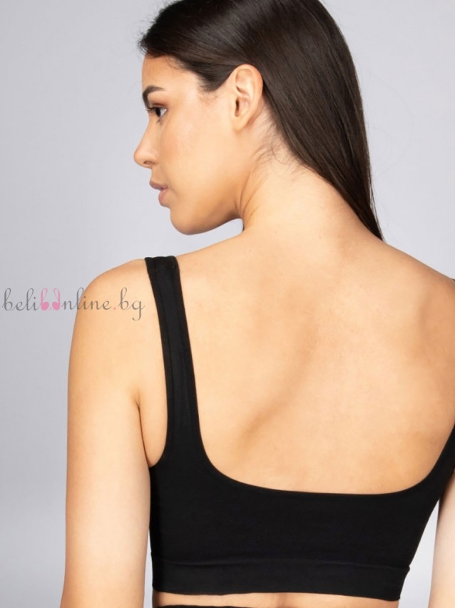 Оформящо безшевно бюстие с широки презрамки Intimidea Comfortbra Bodyeffect, черен Оформящо безшевно бюстие с широки презрамки Intimidea Comfortbra Bodyeffect, черен - Дамско бельо
