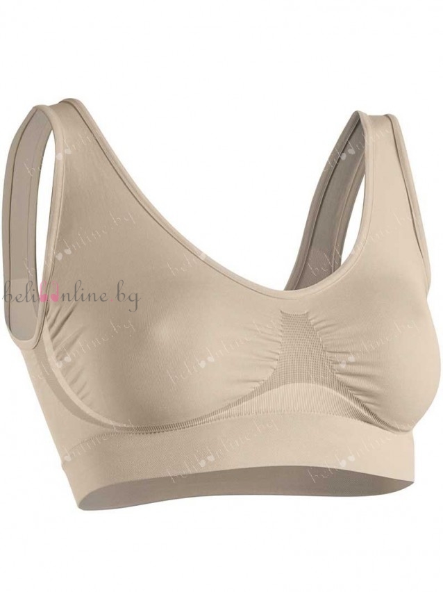 Оформящо безшевно бюстие с широки презрамки Intimidea Comfortbra Bodyeffect, телесен Оформящо безшевно бюстие с широки презрамки Intimidea Comfortbra Bodyeffect, телесен - Дамско бельо